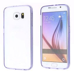 Samsung Galaxy Note 5 Crystal Clear Gummy Hybrid Case (Purple)